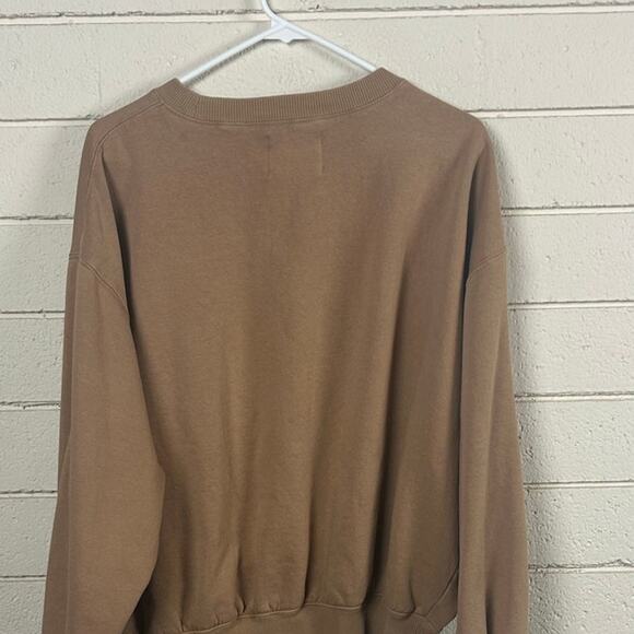 URBAN OUTFITTERS Sweatshirt 
Brown Think Green Frogs Earth Day size Small - Picture 6 of 9